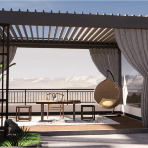 FLIP LOUVERED PAVILION SERIES - Home rooftop independent style