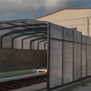 TRANSLATION SKYLIGHT SERIES - Realistic case for reference - SPA swimming pool project - 1